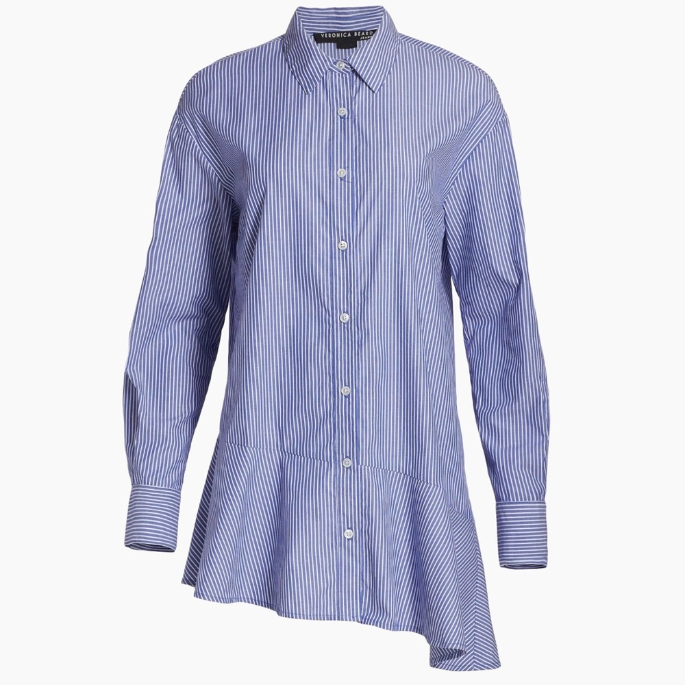 Veronica Beard
Gilda Asymmetric Striped Shirt - NWT -Size 4 - Picture 2 of 7